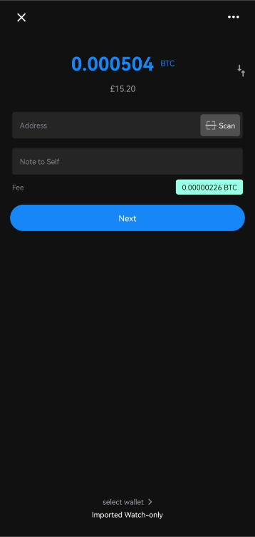 Start a Withdrawal